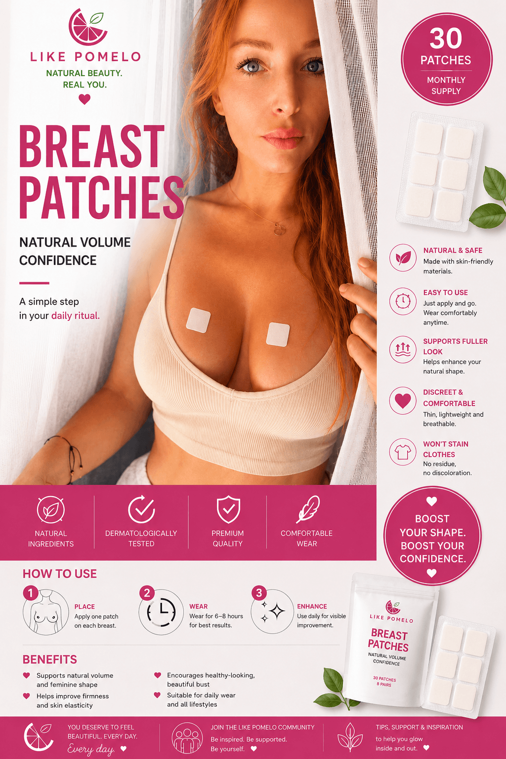 BustMaxx Natural Breast Enhancement Patches